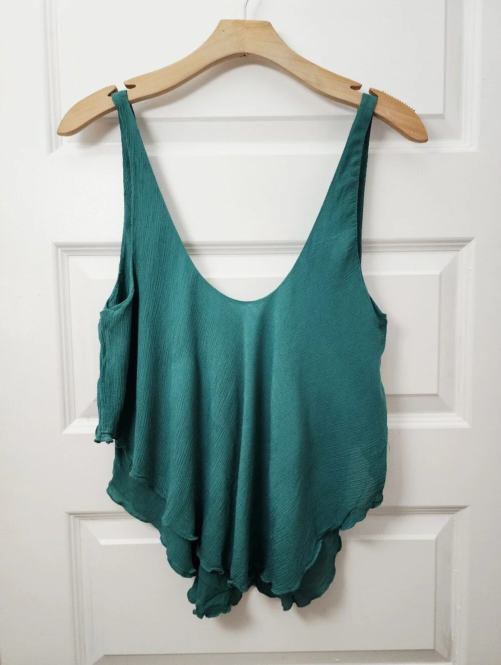 Free People Teal Layered V-Neck Camisole Size S